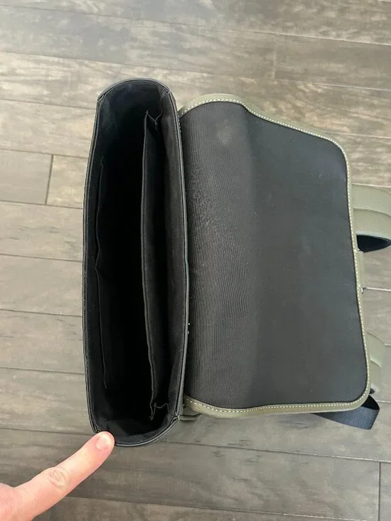 Coach Olive Green Blaine Pebble Leather Backpack *NWOT* - Picture 9 of 15